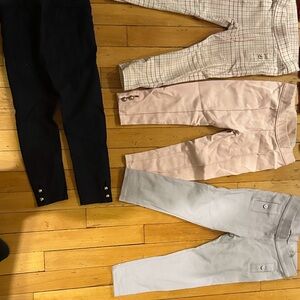 Janie & Jack 3T Navy, lilac, baby pink & plain ponte pants